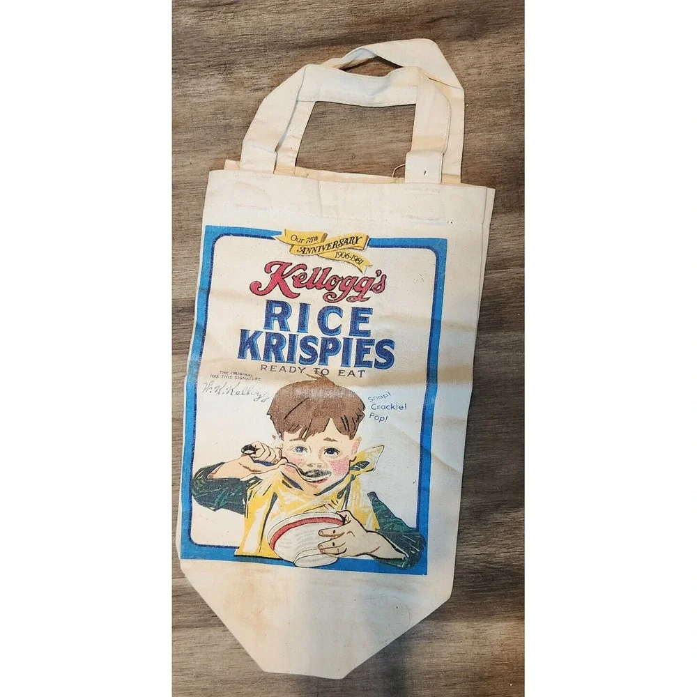 Vintage Kelloggs Cereal‎ Cloth Bag ***RARE***